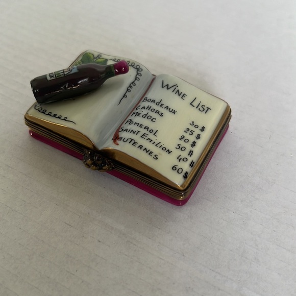 AUTHENTIC LIMOGES WINE LIST BOOK - Picture 3 of 3